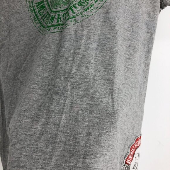 Heineken Grey Promo Merch V Neck Short Sleeve T Shirt size L but ~M - Picture 9 of 15